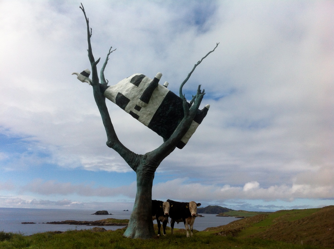 John Kelly, born 1965, Cow up a Tree 1999.  