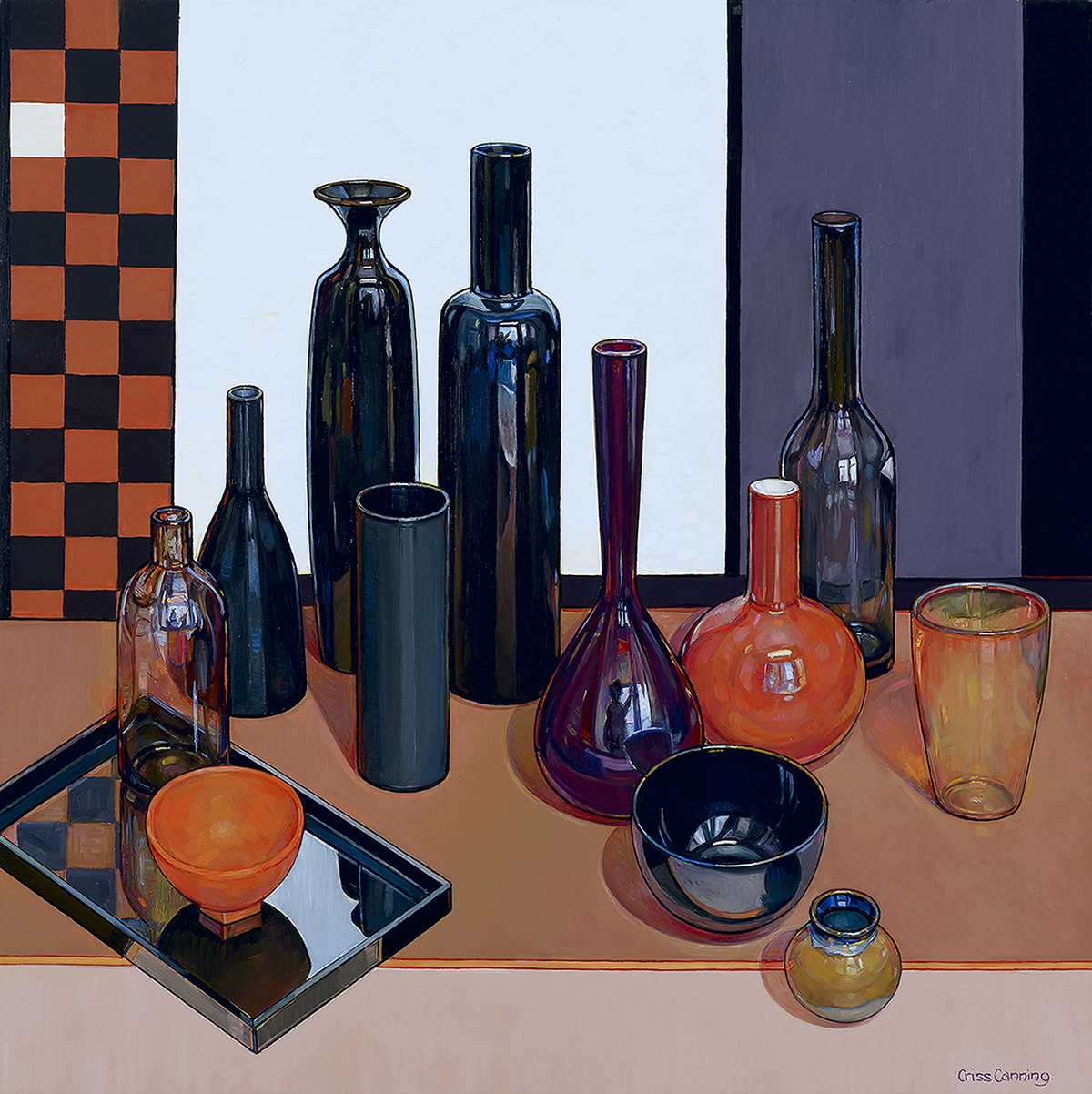 CRISS CANNING, born 1947, Still Life with Thirteen Objects 2022