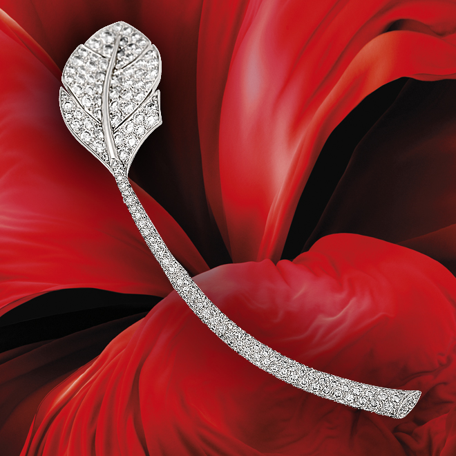 18ct white gold and diamond brooch, Van Cleef & Arpels